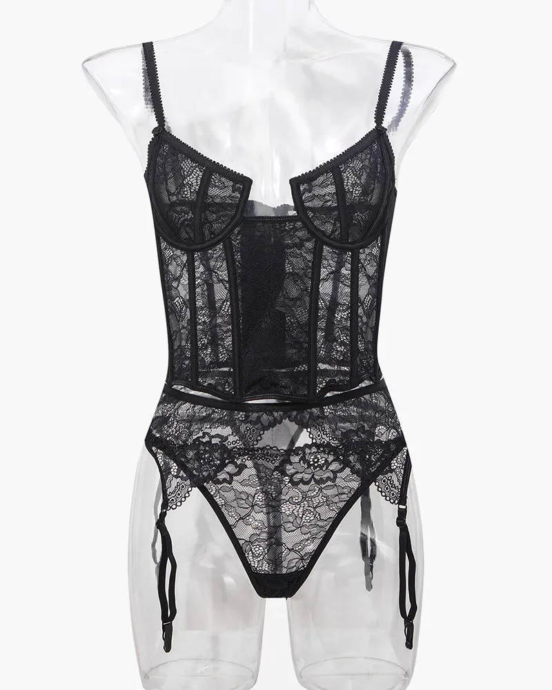 Push Up Corset Bra and Panty Sets
