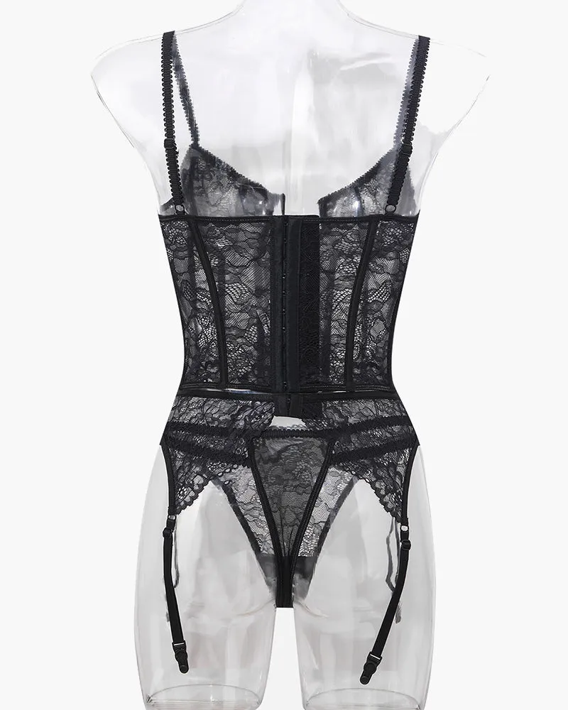 Push Up Corset Bra and Panty Sets