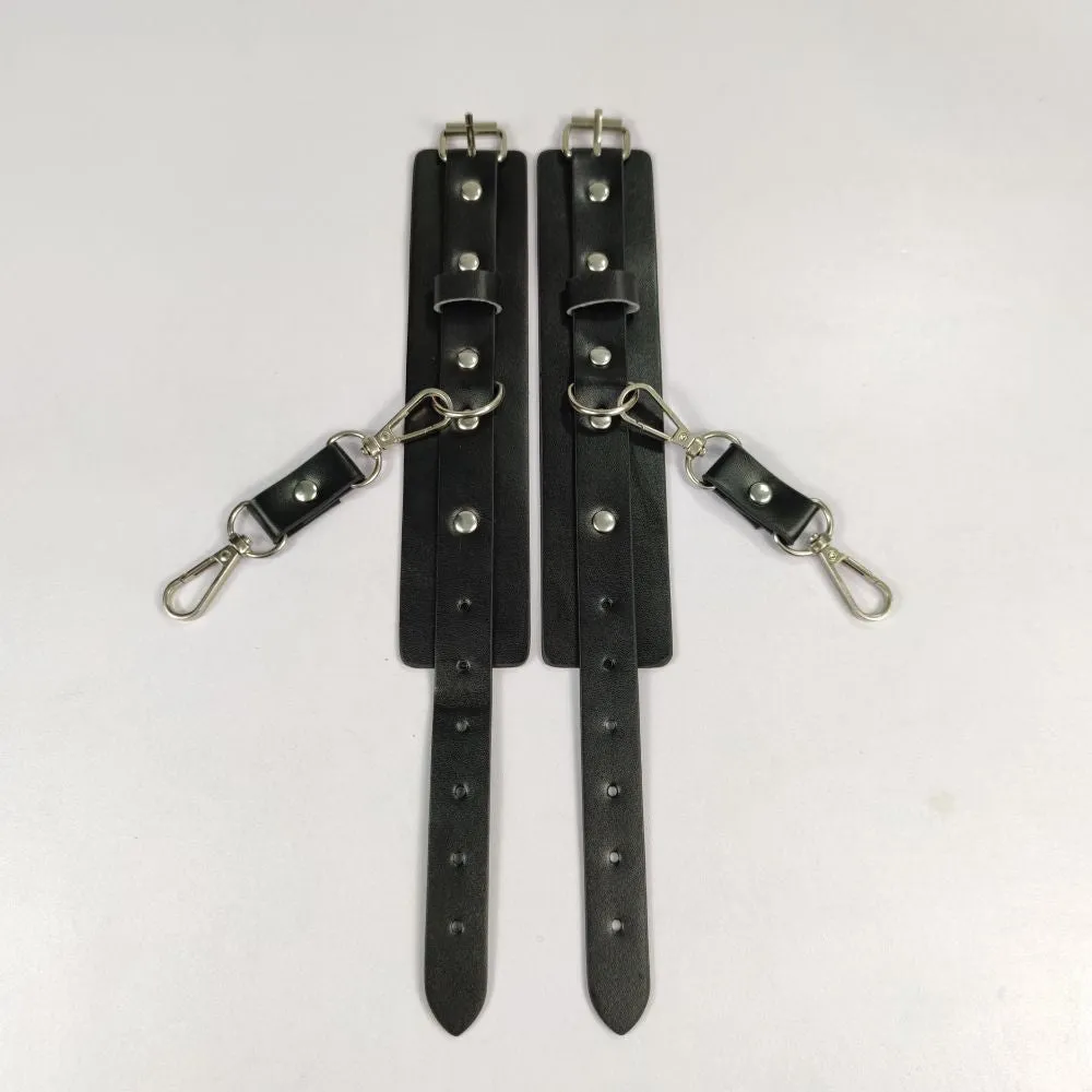 Reckless Nights Leather Handcuff Roleplay