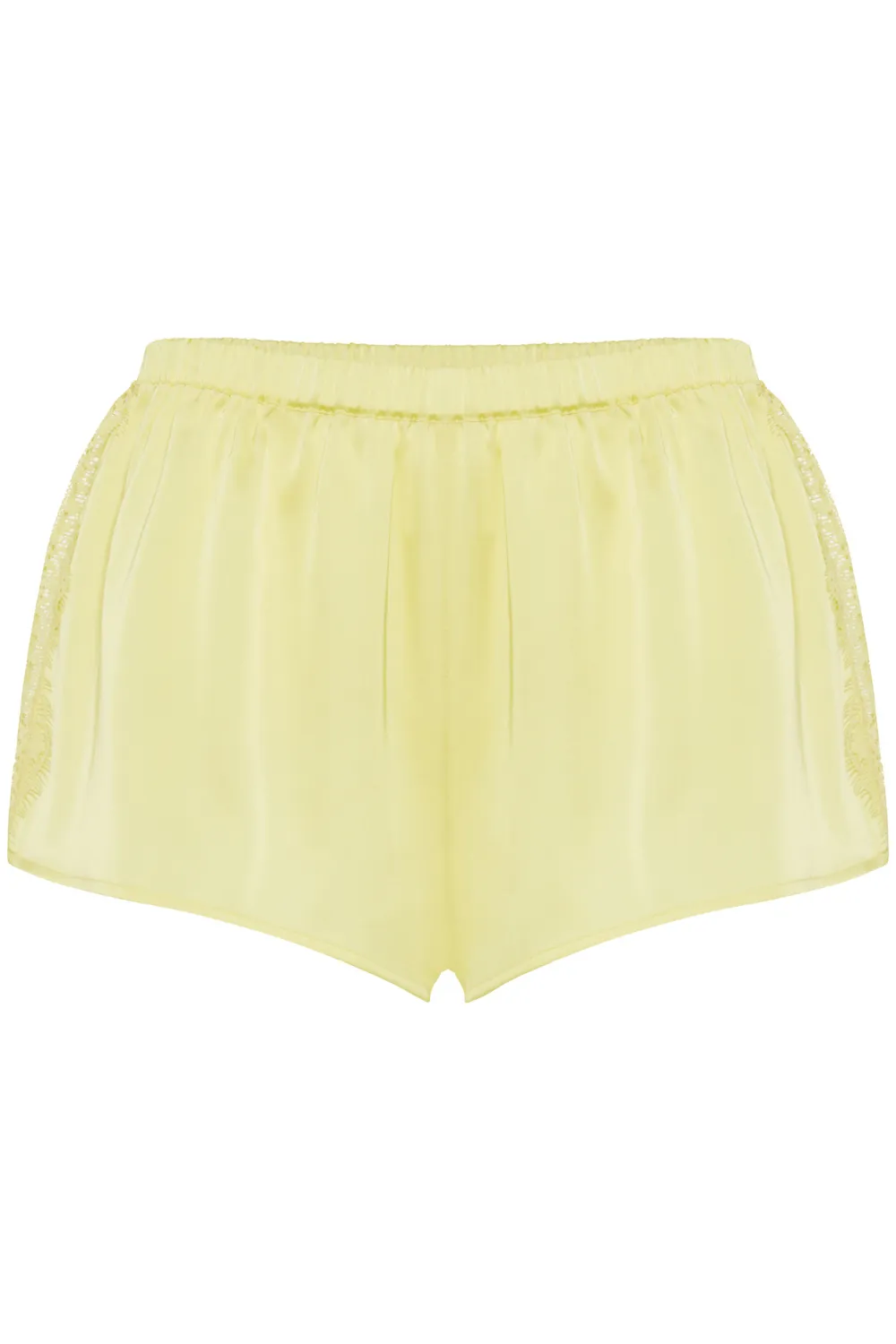 Satin Secrets Short in Yellow
