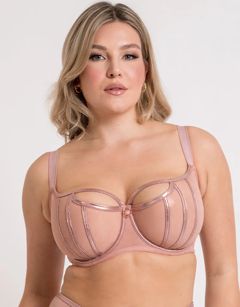 Scantilly Eos Balcony Bra Rose Gold