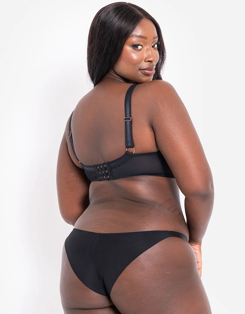Scantilly Mesmerise Plunge Bra Black Multi