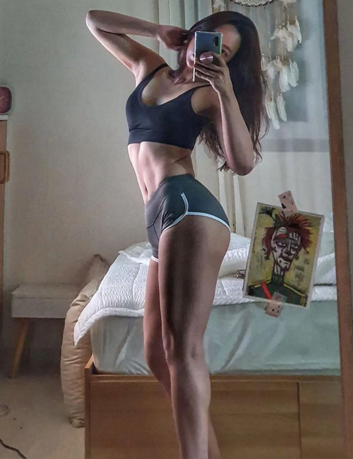 Sexy Booty Biking Shorts shadowcharcoal ins_Biking