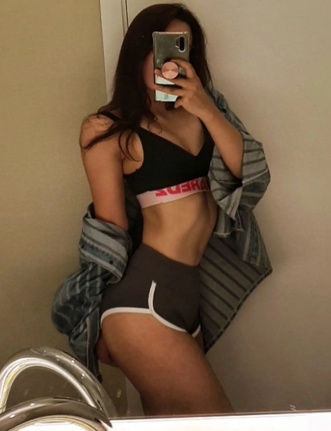 Sexy Booty Biking Shorts shadowcharcoal ins_Biking
