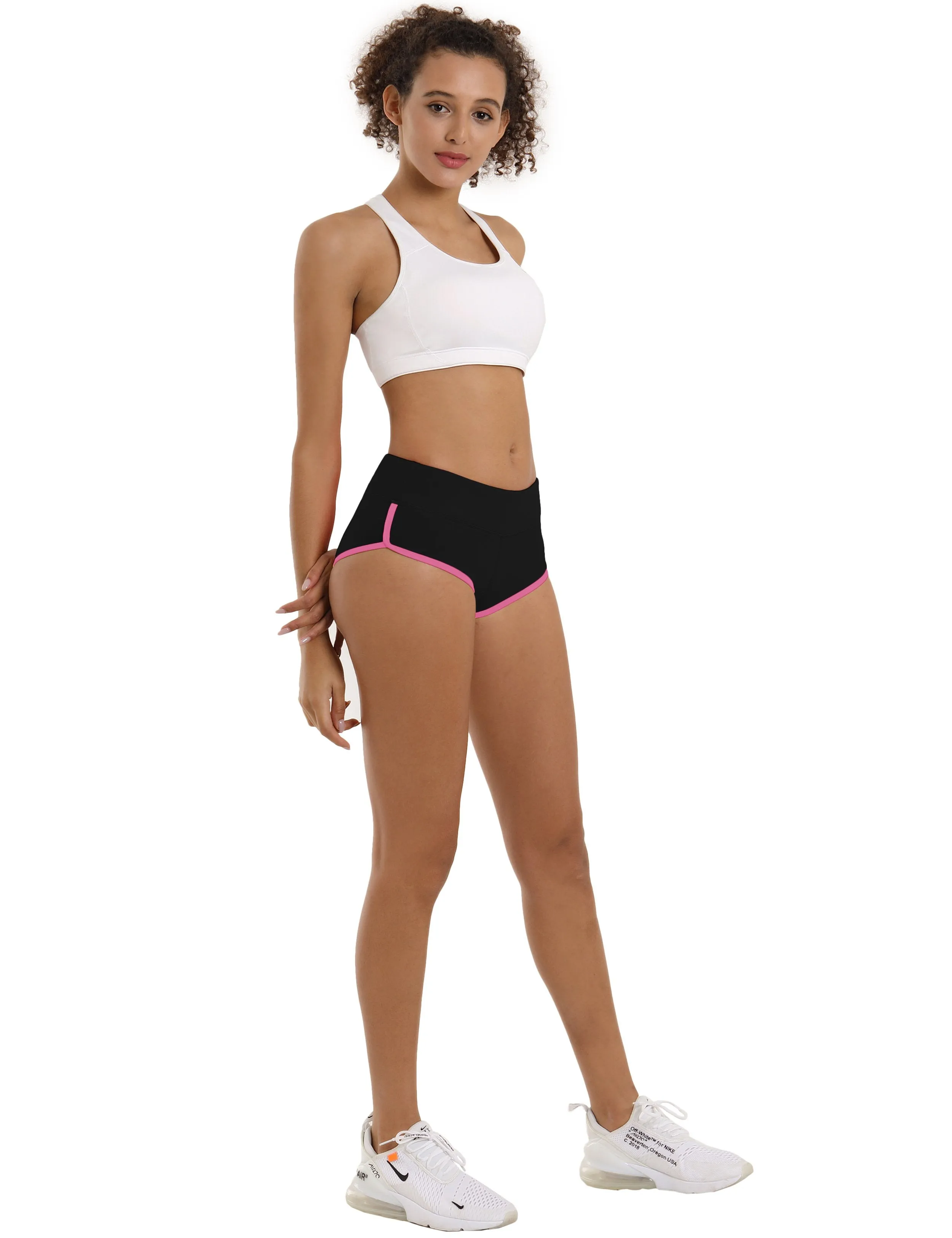 Sexy Booty Tall Size Shorts black_pink ins_Tall Size