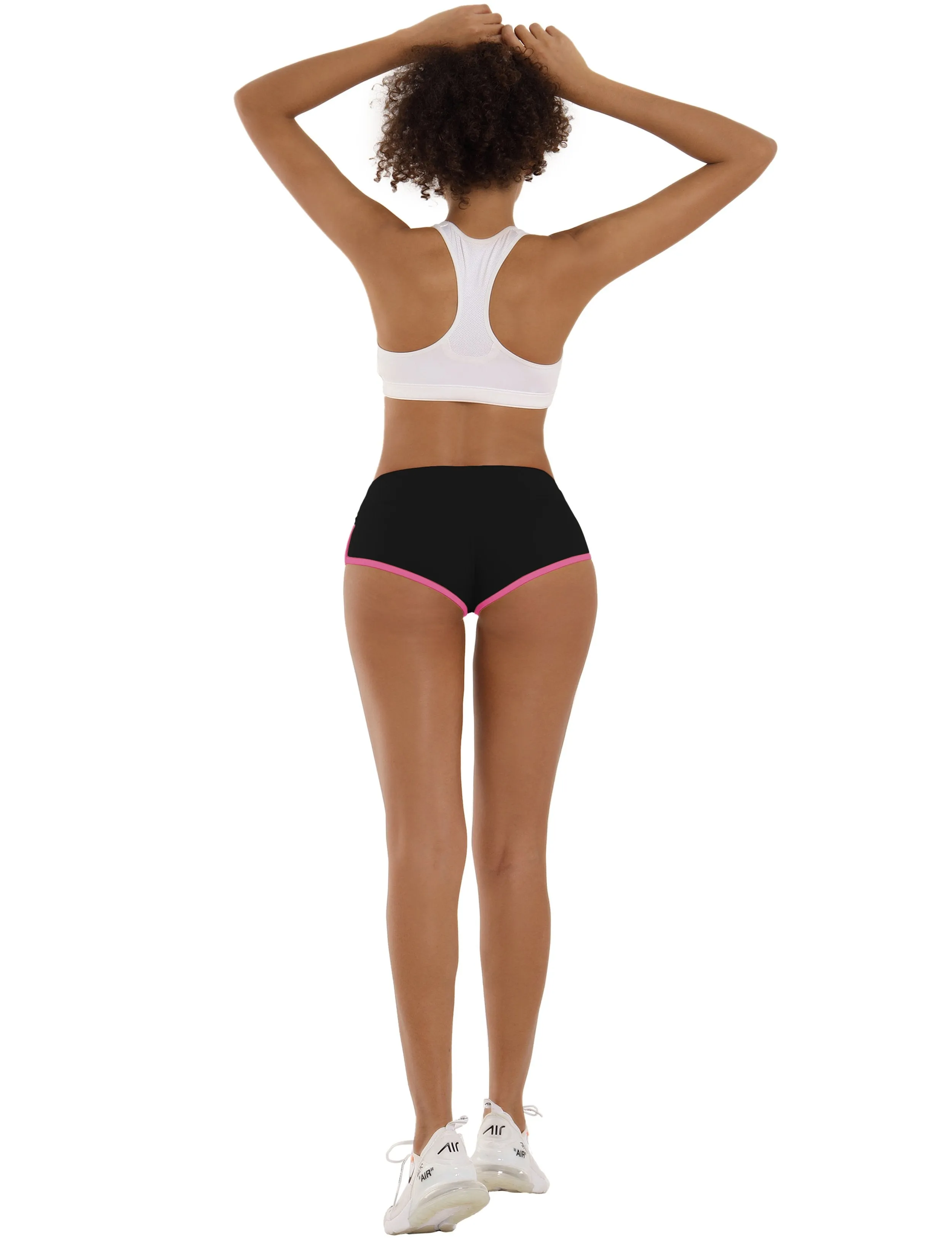Sexy Booty Tall Size Shorts black_pink ins_Tall Size