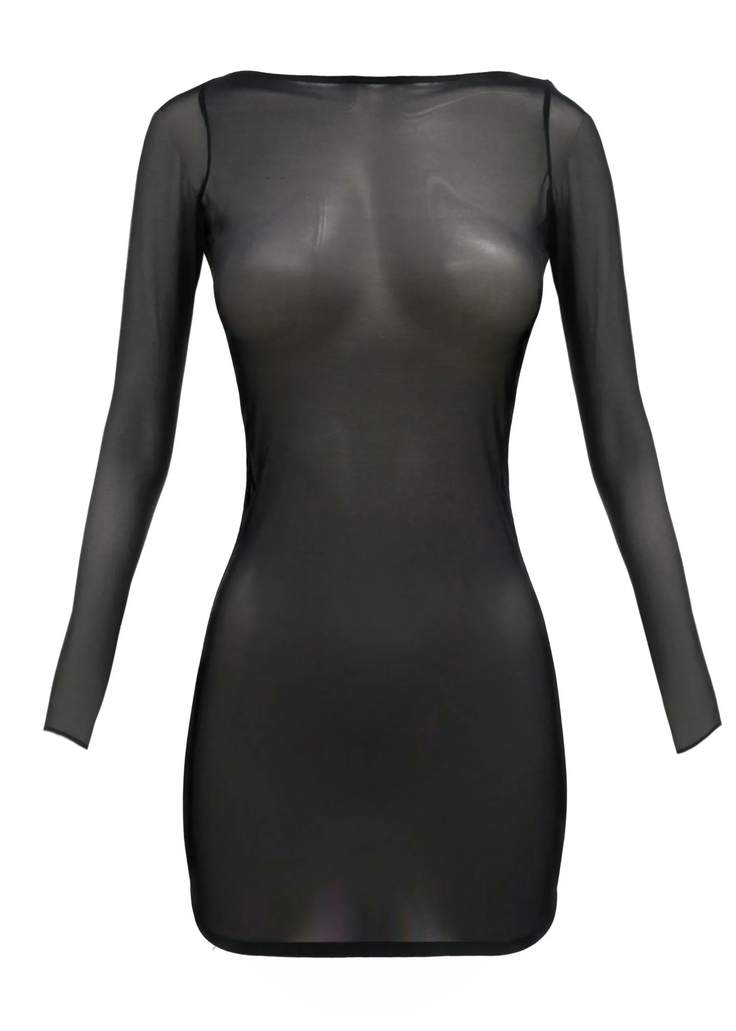 SHEER Mini Dress (Black)