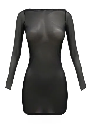 SHEER Mini Dress (Black)