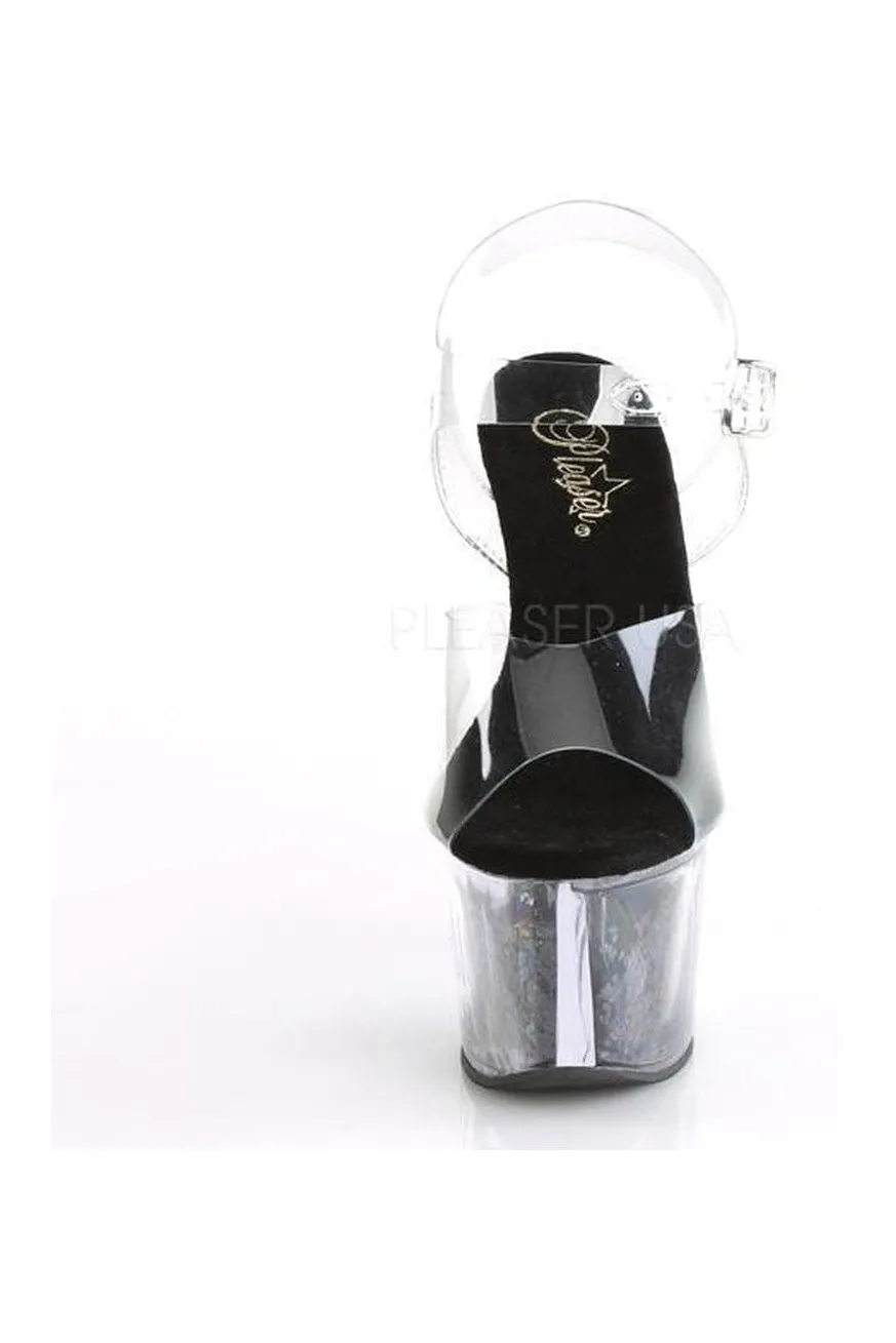 SKY-308GF Platform Sandal  | Clear Vinyl