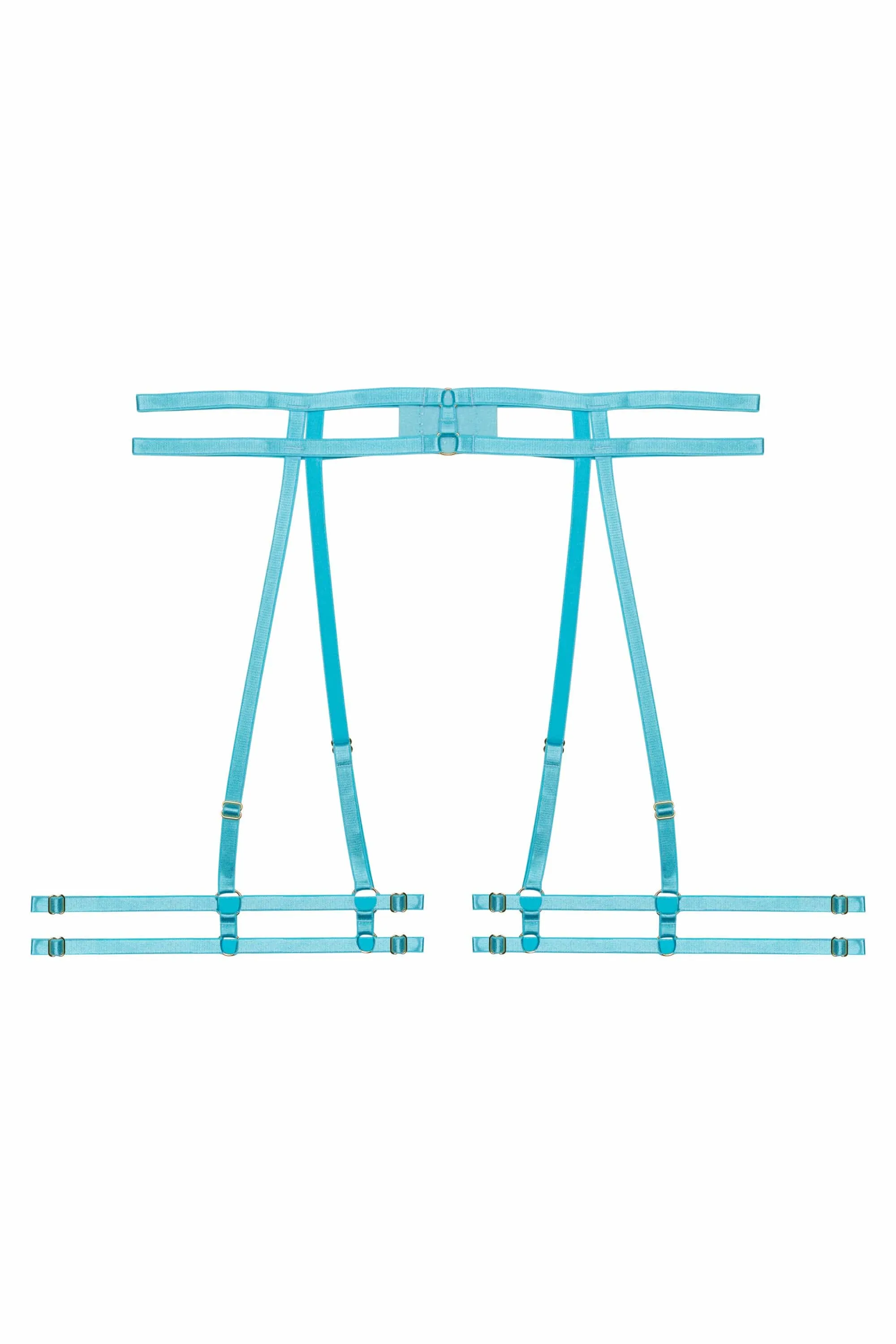 Skye Blue Neon Ring Strap Suspender