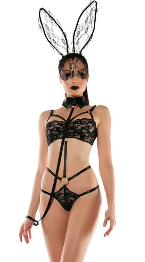 Starline Bunny Lace Playsuit with Collared Leash SL5015
