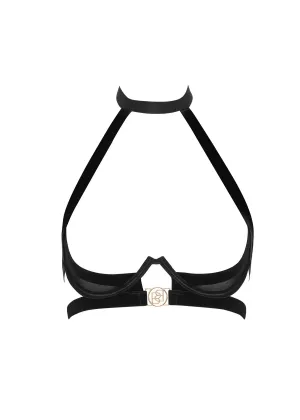 Thalia Open Wired Bra (Black)