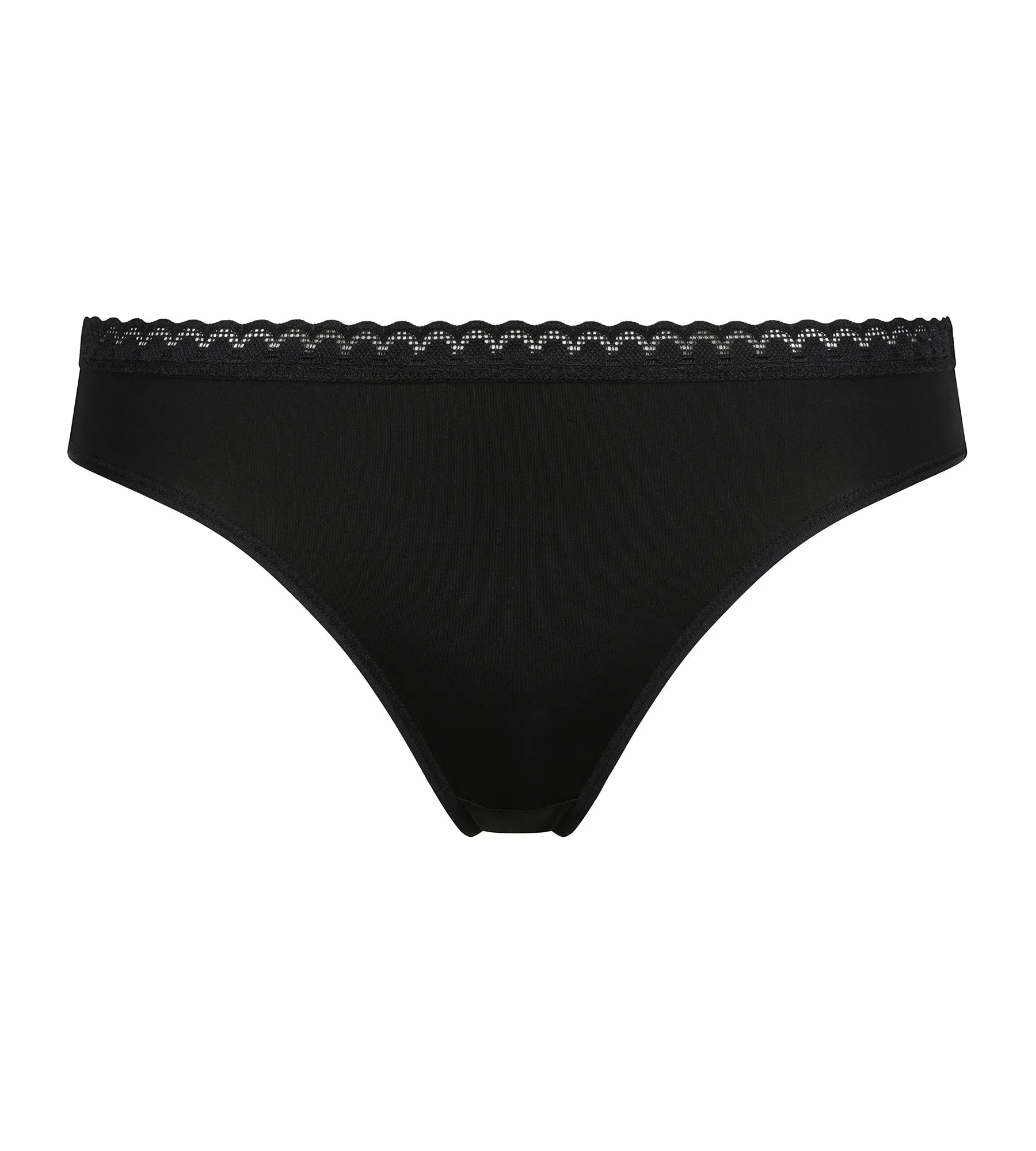 Women's microfiber panties with tulle waistband Black Daily Micro