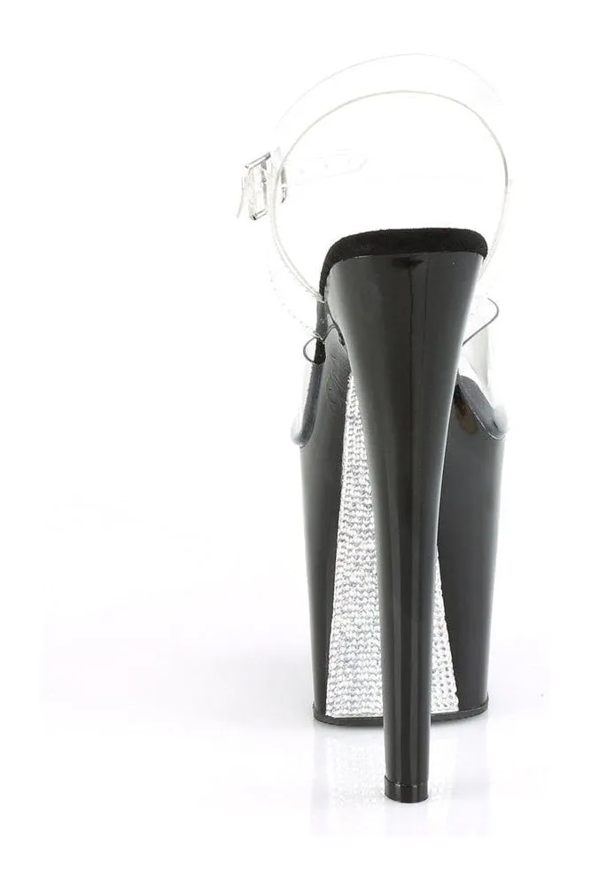 XTREME-808CRS Exotic Sandal | Clear Vinyl
