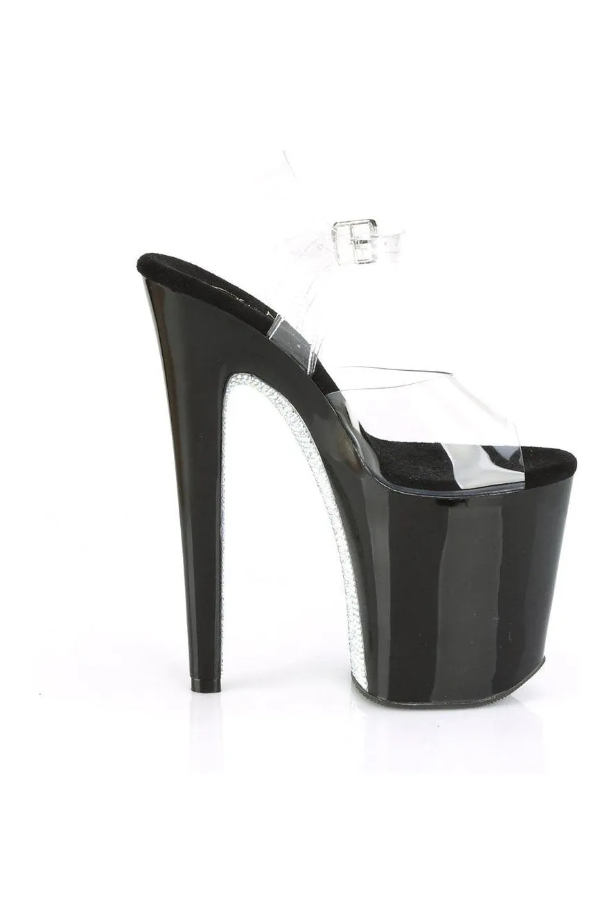 XTREME-808CRS Exotic Sandal | Clear Vinyl